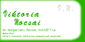 viktoria mocsai business card